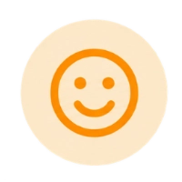 Confident smile icon